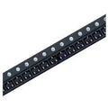 SI2300 2300 30V 3.6A N-Channel SMD MOSFET SOT-23 - shown as a strip of multiple black electronic components arranged in a row with silver circular feed holes.