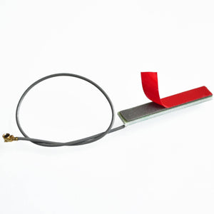 SIM800C SIM800L SIM900A SIM900 GSM 2g 3g Antenna PCB Indoor Antenna I-PEX Antenna - a rectangular PCB antenna with an adhesive backing and a grey cable ending in a small gold I-PEX connector.