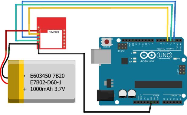 Arduino SIM800L Connection