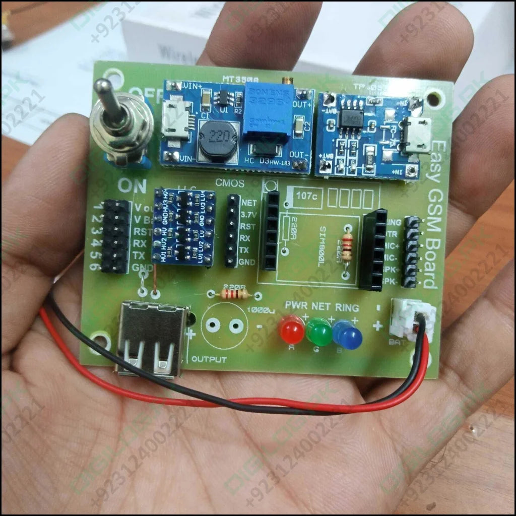 Sim800l Easy Gsm Board Breakout With Battery Shield