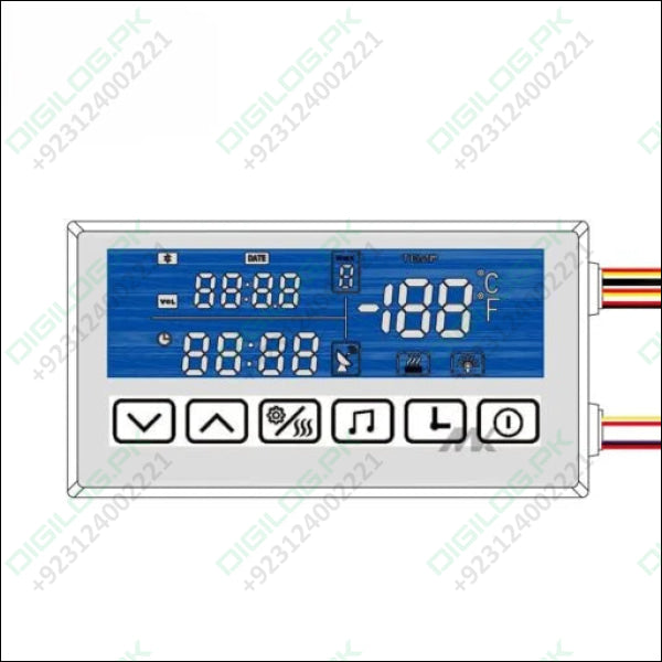 Six Touch switch three color version anti fog Bluetooth horn time display music 5A 60W 12V