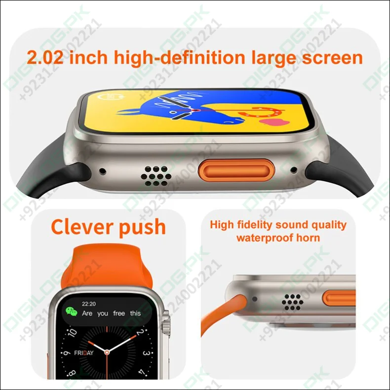 Smart Watch T900 Ultra 2.09 Inch Big Display Bluetooth