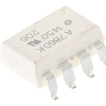 SMD HCPL7860 HCPL 7860 - integrated circuit is a white, rectangular electronic component with eight metallic pins extending from its sides and top-side markings.
