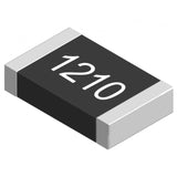 SMD Resistor 1210 Size 100 Pcs - a close-up of a single rectangular surface-mount resistor with metallic silver terminals and the number 1210 printed.