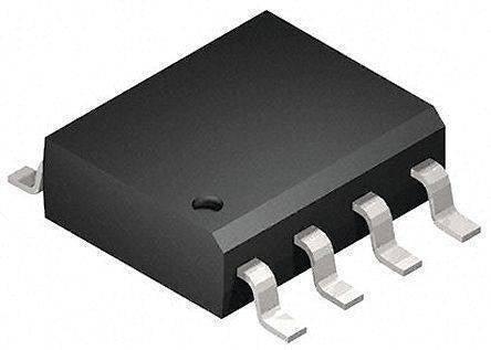 SMD RTC DS1307 IC Real Time Clock - a black, rectangular surface-mount integrated circuit chip with four metallic pins visible on one side and a circular orientation mark.