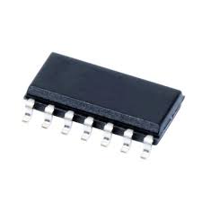 SMD SN74HC11D Triple 3-Input AND Gate IC SOP-14 (74HC11 Logic IC) - a black, rectangular surface-mount integrated circuit with seven metal pins visible along one side.