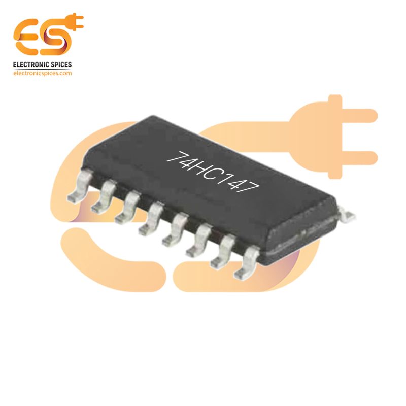 SMD SN74HC147 10-to-4 Priority Encoder IC SOP-16 (74HC147 Decimal Encoder) - a black 16-pin surface-mount integrated circuit chip with the text 74HC147 printed on its top surface.