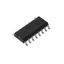 SMD SN74HC160DR Decade Counter IC SOP-16 (74HC160 Synchronous BCD Counter) - a black, rectangular electronic component in an SOP-16 surface-mount package with eight metal pins along each side.