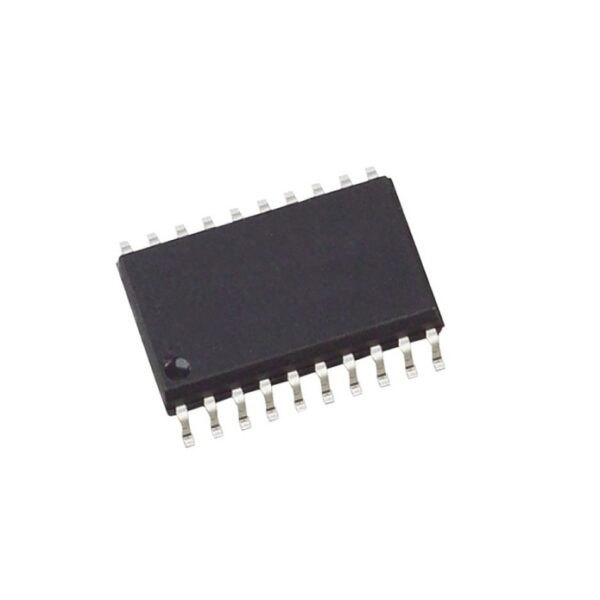 SMD SN74HC245 Octal Bus Transceiver IC SOP-20 (74HC245 3-State Bidirectional) - a black, rectangular surface-mount integrated circuit with twenty metal pins extending from its sides.