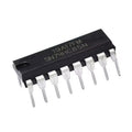 SN74HC85N 4-Bit Magnitude Comparator IC - a black 16-pin dual in-line package with the text "19A17FM SN74HC85N" printed on its top surface.