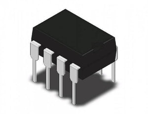 SN75176AP DIP 8 Rs 422 485 Line Driver - a black, rectangular electronic integrated circuit component with eight metal pins extending from its sides.