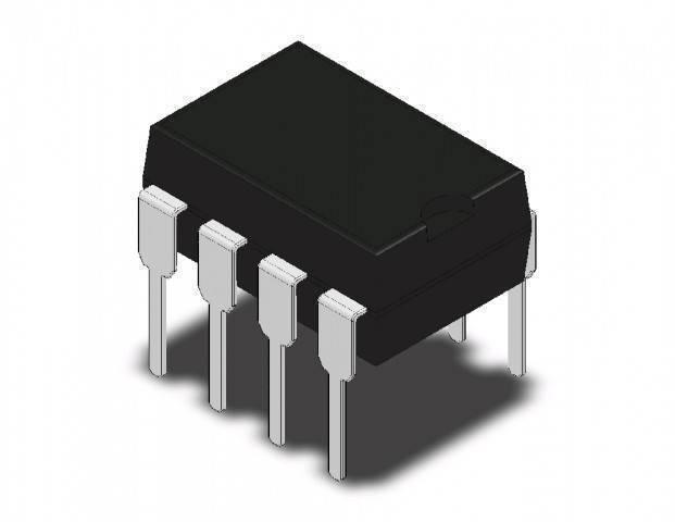 SN75176AP DIP 8 Rs 422 485 Line Driver - a black, rectangular electronic integrated circuit component with eight metal pins extending from its sides.