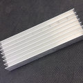 Solar Inverter Heat Sink 8 inch for 8 IGBT - a rectangular silver-coloured aluminum heat sink with eight parallel cooling fins.