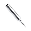 soldering iron bit 900M-T-I straight hakko Tip - a silver-colored, cylindrical metal soldering iron tip with a tapered, pointed end.