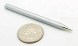 Soldering Iron Bit For 30 Watt Soldering Irons Copper With Corrosion Resistant Coating - shown as a silver, pencil-shaped tip next to a US quarter coin.