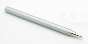 Soldering Iron Bit For 40 Watt Soldering Irons With Corrosion Resistant Coating - silver, pencil-shaped metal tip shown against a white background.