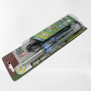 Soldering Iron Rod Vihan 905 60W - its original plastic blister packaging, showing the silver metal iron with a blue handle and black power cord.