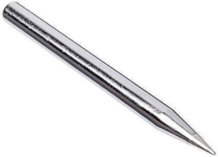 Soldering Iron Tip For 60 Watt Soldering Irons Copper With Corrosion Resistant Coating (sold By The Tip) - a silver-coloured, conical-shaped metal soldering iron tip shown in a close-up view.