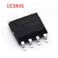 SOP8 UC3845B Current Mode PWM Controller - a black SOP8 integrated circuit chip with eight metal pins, shown against a white background.