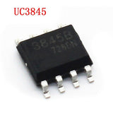 SOP8 UC3845B Current Mode PWM Controller - a black SOP8 integrated circuit chip with eight metal pins, shown against a white background.