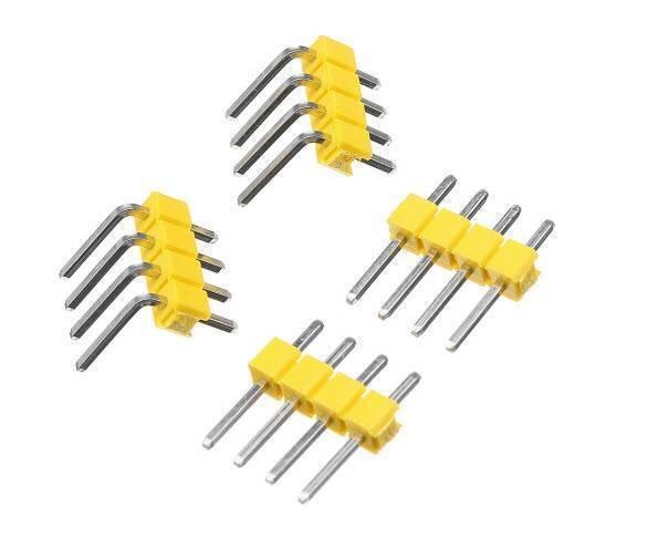 SPO2 MAX30102 Blood Oxygen Concentration Sensor PPG Sensor - four yellow, right-angled four-pin male header connectors.