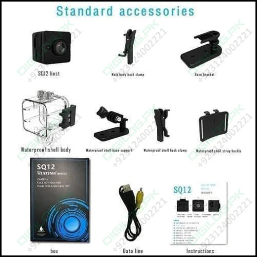 Spy Dvr 1080p Waterproof Camcorder Hd Mini Camera Sq12