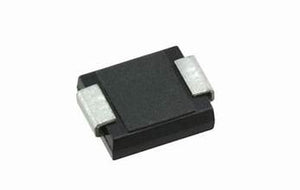 SS34 SMA 40V/3A Schottky Diode SMD - a small black rectangular surface-mount electronic component with two silver-colored metal terminals on opposite ends.