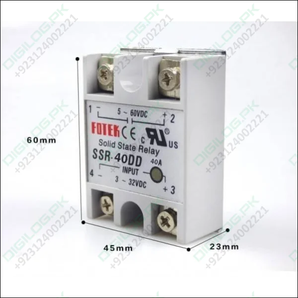 Solid State Relay Dc Output Ssr 40dd