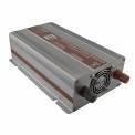 STA-2000A Suoer 2000W 12V 220V Solar Power Inverter - a silver rectangular device with a cooling fan, a black terminal, and a red terminal on one end.