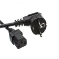 Standard Computer Power Cable Cord For Pc Desktop local made - a black power cable with a three-pin wall plug and a C13 female connector.