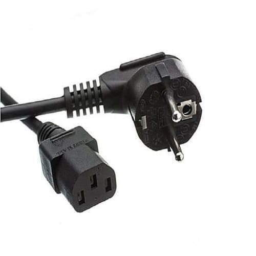 Standard Computer Power Cable Cord For Pc Desktop local made - a black power cable with a three-pin wall plug and a C13 female connector.