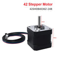 Stepper Motor 42SHDB4036Z-24B 40mm 3D Printer Parts Motor for Extruder 3D Printer VS B1 H2 V2.0 - a black square motor with a silver shaft, a 4-pin white connector, and a multi-colored cable, shown with dimension labels.