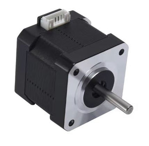 Stepper Motor 42SHDB4036Z-24B 40mm 3D Printer Parts Motor for Extruder 3D Printer VS B1 H2 V2.0 - a black and silver square-bodied motor with a protruding metal shaft and a white four-pin electrical connector on top.