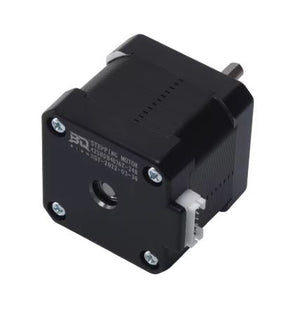 Stepper Motor 42SHDB4036Z-24B 40mm 3D Printer Parts Motor for Extruder 3D Printer VS B1 H2 V2.0 - a black, square-shaped motor with a white electrical connector on the side and a metal shaft protruding from the top.