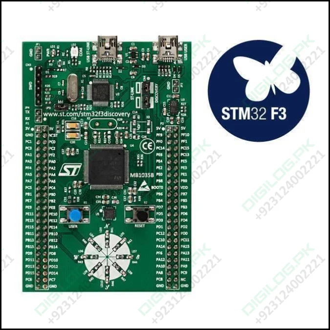 Stm Discovery Kit Stm32f3 Stm32f303vc With Programming Cable
