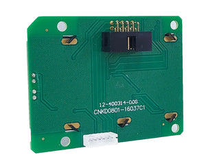 STM Sinewave Inverter Drive Module (Grid Sharing) + CT + Hybrid Style Display Board IDM-7 - a green rectangular PCB with a black multi-pin connector, a white header, and printed text.