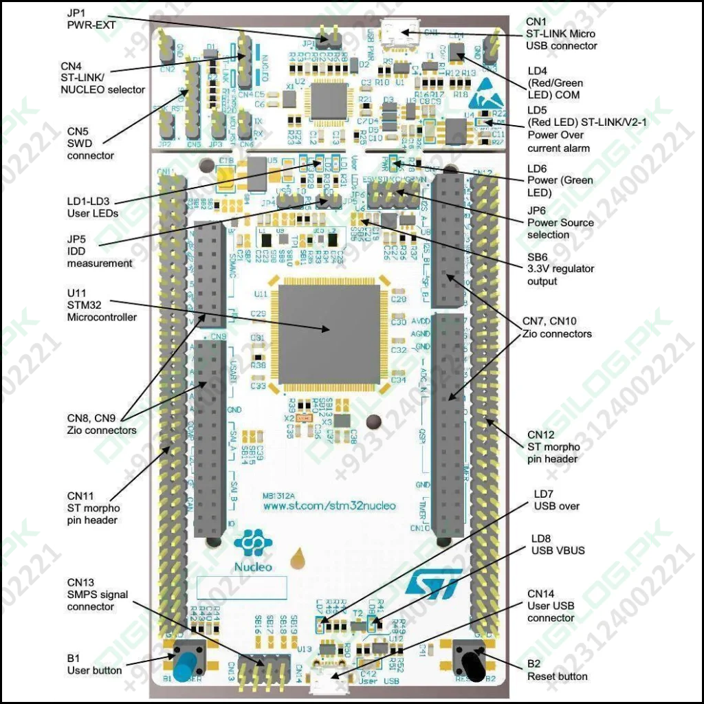 STM32 by ST NUCLEO - F756 Nucleo - 144 Development Board
