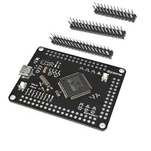 STM32F4 discovery STM32F407VGT6 Arm Cortex-M4 32bit MCU Core Development Board With Micro USB Pin Module - a black rectangular circuit board with a central chip, a micro USB port, two buttons, and three separate pin headers.