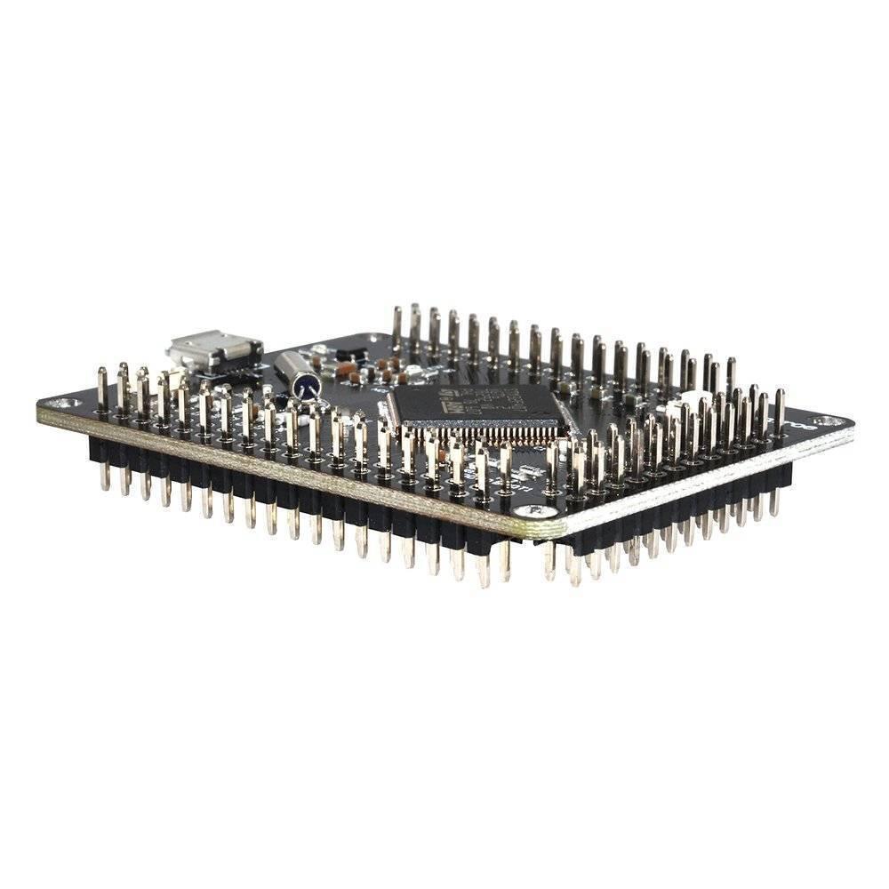 STM32F4 discovery STM32F407VGT6 Arm Cortex-M4 32bit MCU Core Development Board With Micro USB Pin Module - a black rectangular circuit board with a central chip, multiple pin headers, and a micro USB port.