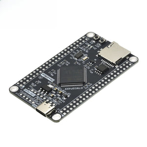 STM32F407VET6 STM32 System Core Board STM32F407 Development Board F407 Single Chip Learning Board - a black rectangular PCB featuring a central microcontroller, a USB-C port, a microSD slot, and two push buttons.