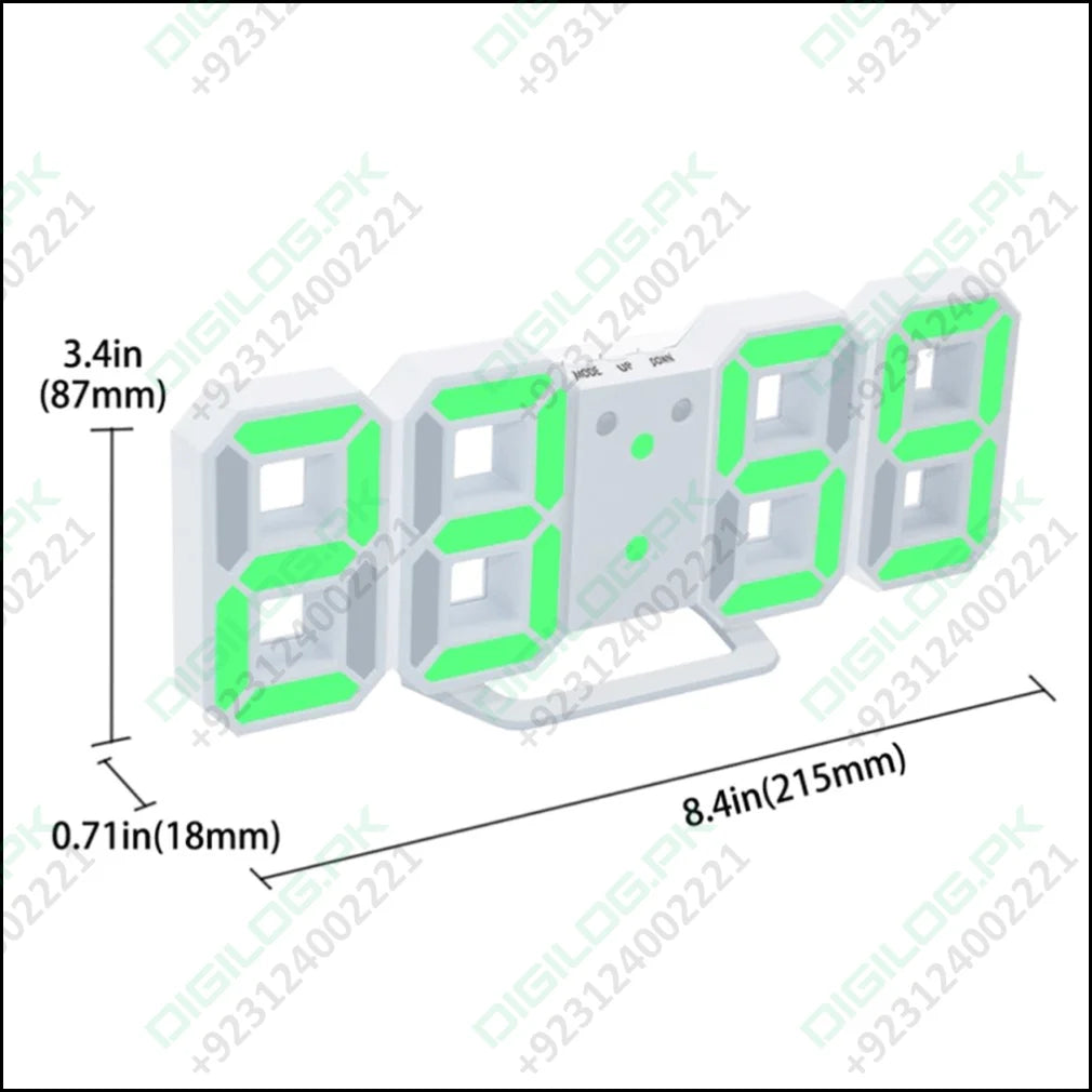 Stylish & Unique Electronic Desk Clock Vst-883-green