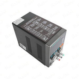 Sugon 3005D Regulated Power Supply - shown from a high-angle view, featuring a grey rectangular housing, a front display panel, control knobs, and ports.