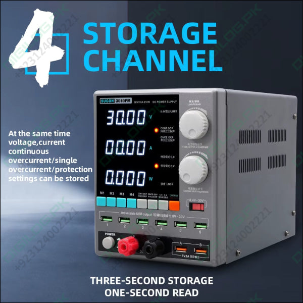 SUGON 3010PM Programmable DC Power Supply 30V 10A Voltage Current Regulator Stabilized Power Supply Voltage Switch AC 220V 110V