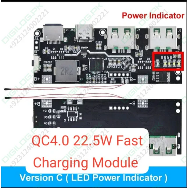 SW6206 SW6208 QC4 PD3.0 22.5W Power Bank Module Version C