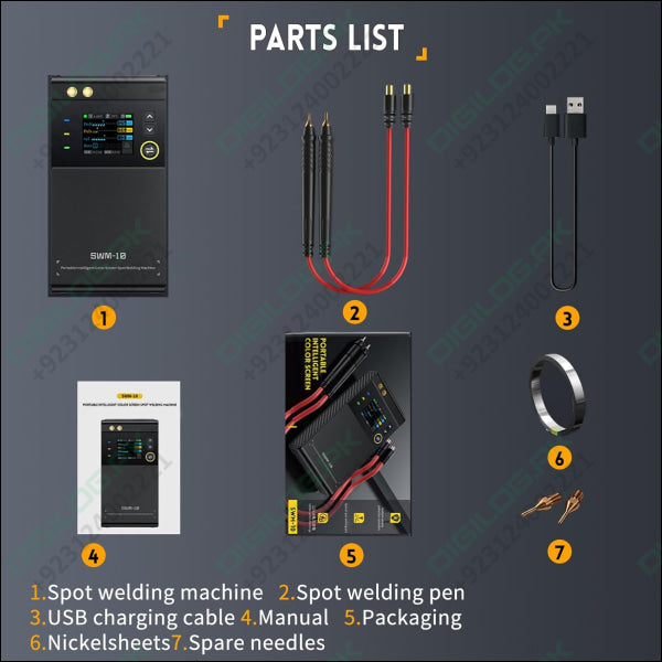 SWM-10 Handheld Spot Welder DIY Mini Welding Machine 5000mAh Portable Welding Machine Weldable 0.25mm Welding Tool