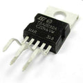 TDA2030A Hi Fi Amplifier IC - a black five-pin electronic component with a metal heat sink tab, shown in a close-up against a white background.