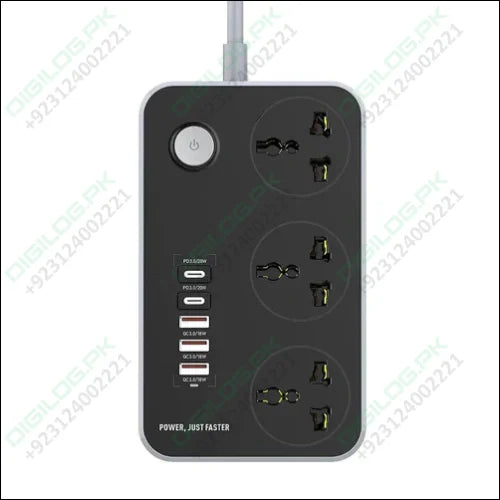 High Quality TechnoEdge Power Extension Board with 3 USB Ports and 2 Type-C Power Sockets