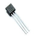 Temperature Sensor DS18B20 - shown as a black, three-pin electronic component with the text "DALLAS 18B20 0442B7 106AC" printed on its top surface.