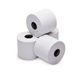 Thermal Paper For Thermal Printer - shown as a stack of four white cylindrical paper rolls with black plastic cores.