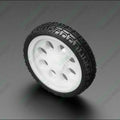 Thin White Wheel for TT DC Gear Motors 65mm Diameter